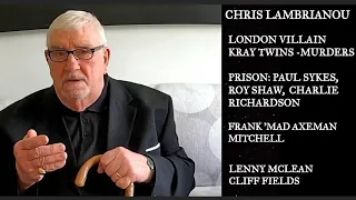 60's Gangster: Chris Lambrianou, on the Krays, Murders, Prison, the top fighters & changing lives.