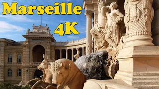 Marseille, France. Walking tour [4K].