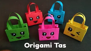 Cara Membuat Tas Lucu Dari Kertas - Origami Tas