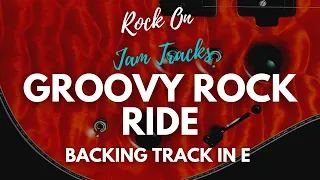 Groovy Rock Ride Backing Track For Guitar In E Minor