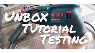 bosch rotary hammer drill gbh 2-26 dre unbox test tutorial