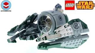 LEGO Star Wars 75360 Yoda's Jedi Starfighter Speed Build Review