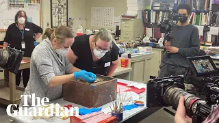 Conservators open time capsule found in Robert E Lee statue’s pedestal