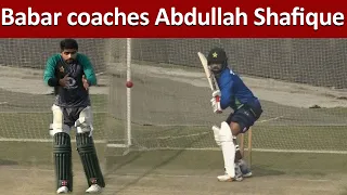 Babar Azam working on his Key batsman Abdullah Shafique