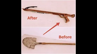 Make Your Own Speargun- DIY- Fabrication D'un Fusil Harpon en Bois- Chasse sous marine