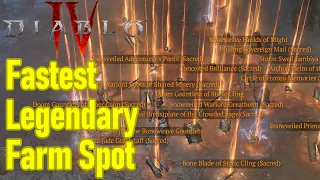 Diablo 4 legendary farm spot that's INSANE, best legendary items dungeon, fastest legendary farm