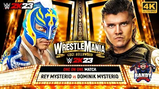 Rey Mysterio vs  Dominik Mysterio | One on One Match | WWE 2K23 Gameplay