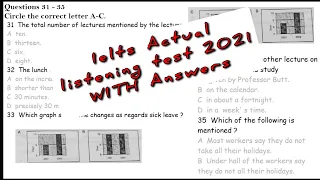 IELTS Listening Actual Test 2021 with Answers | 11.08.2021