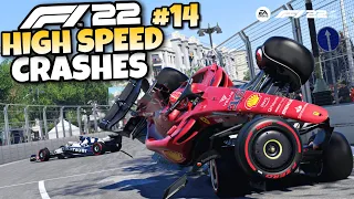 F1 22 HIGH SPEED CRASHES #14