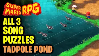 Tadpole Pond Musical Puzzles - All 3 Songs | Super Mario RPG