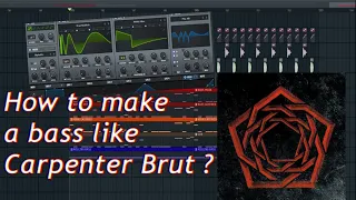 How To Make a Darksynth Bass Like Carpenter Brut ? - Part #1 : Layering