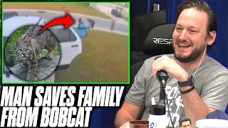 Man Saves Entire Family From Bobcat Attack!