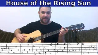 Fingerstyle Tutorial: House of the Rising Sun - w/ TAB (Guitar Lesson)