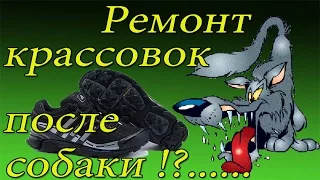 Язычки на крассовках собачьи проделки (ремонт обуви) shoe Repair