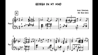 Jazz standard Georgia On My Mind - free sheet music