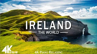 FLYING OVER IRELAND (4K UHD) - Relaxing Music Along With Beautiful Nature Videos - 4K Video HD