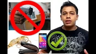 Como evitar que te roben tu celular cartera u objetos de valor