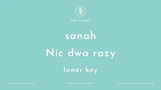 sanah - Nic dwa razy (W. Szymborska) (Karaoke/Instrumental) Lower Key