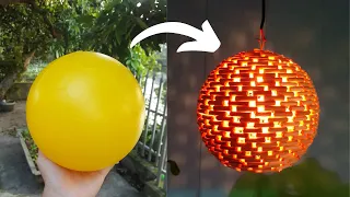 DIY Hanging light||Lampshade||Lantern from bamboo sticks