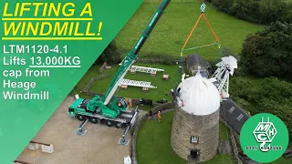 Lifting A Windmill ?! - Liebherr LTM1120-4.1 - Heage Windmill