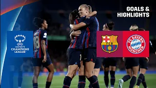 HIGHLIGHTS | FC Barcelona vs. FC Bayern Munich -- UEFA Women's Champions League 2022-23 (Español)