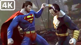 Superman Kills Black Adam Fight Scene (2022) 4K Ultra HD