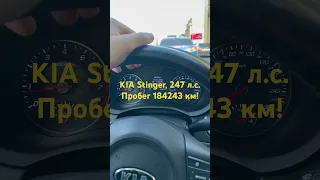 ￼ KIA Stinger, КИА Стингер, 2018 года, 247 л.с. , полный привод. Пробег 184243 км.