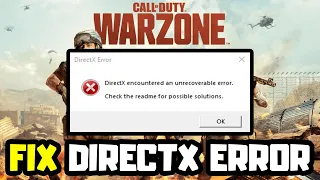 FIX DirectX Encountered an Unrecoverable Error