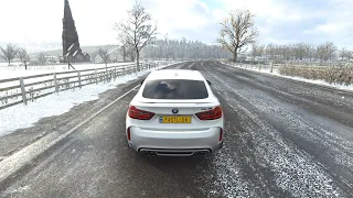 Forza Horizon 4 - BMW X6 M in SNOW | Logitech G29 Gameplay