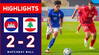 HIGHLIGHTS | Cambodia vs Lebanon (2-2) | AFC U23 Asian Cup 2023 (កម្ពុជា vs លីបង់)