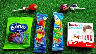 New Unpacking Kinder Chocolate, Lollipops, Marmalade Bondi / Satisfying video.