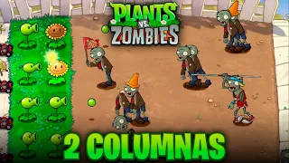 ¿Es posible terminar Plantas vs. Zombis CON SOLO 2 COLUMNAS?