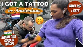 I got an Impulsive TATTOO in AMSTERDAM! 🫢 Solo in Europe #TravelWSar