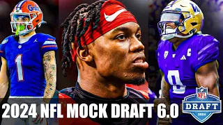 2024 NFL Mock Draft 6.0 - Full SEVEN Round Mock Draft WITH Trades