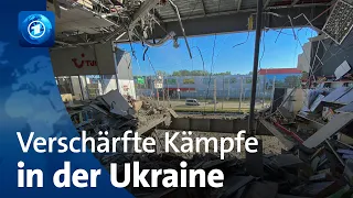 Ukrainische Stadt Sjewjerodonezk rund um die Uhr unter Beschuss