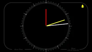 3 Hour 15 Minutes - Analog Clock Timer & Alarm - 720 - Countdown