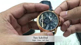 WATCH REVIEW #1 FOSSIL GRANT TWIST NAVY BLUE ME1162