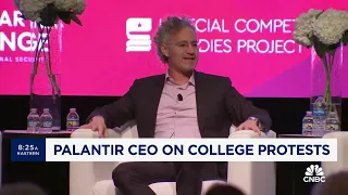 Palantir CEO Alex Karp on college protests and the future of war | CNBC 2024