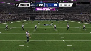 Madden 23, Kick return for TD!!