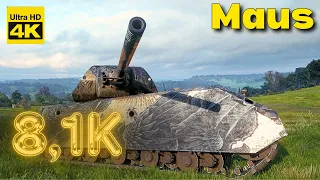World of Tanks 11 Kills 8,1k damage Maus | 4K Video | - My battle My rules
