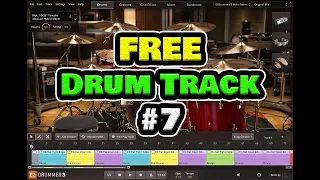 Free Drum Track #7 Radio Rock 112 BPM