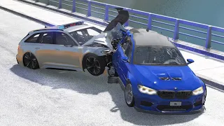 Epic Police Chase Crash & Fail Compilation #7 - BeamNG Drive | CrashSIM