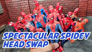 Spider-Man Head Swap Extravaganza! Marvel Legends, Mafex, and Mezco!
