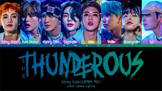 Stray Kids 'Thunderous' Lyrics (스트레이 키즈 소리꾼 가사) (Color Coded Lyrics Han/Rom/Eng)