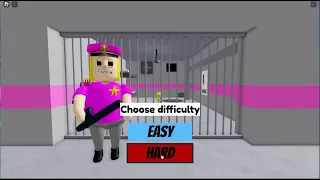 POLICE GIRL PRISON RUN OBBY HARD MODE, FULL PLAYGAME, SPEED #roblox