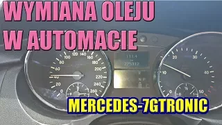 WYMIANA OLEJU W  AUTOMATYCZNEJ SKRZYNI BIEGÓW PO 11 LATACH i 275KKM MERCEDES 7GTRONIC