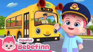 ¡Aprendamos las Reglas de Seguridad en el Autobús!🚌 | Canciones Infantiles | Bebefinn en español