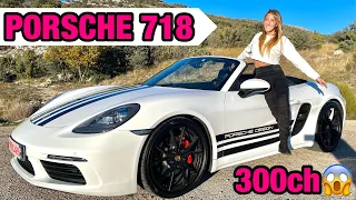 ELLE CONDUIT UNE PORSCHE 718 BOXSTER DE 300ch!🥵(j’ai vraiment eu peur)😱