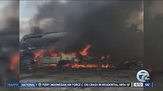 Dozens killed in cargo plane crash in Indonesia