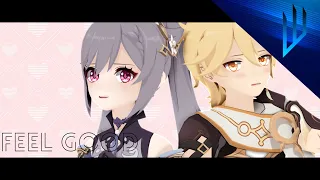 【MMD Genshin Impact】Feel Good ft. Keqing And Aether [Motion By Ayana Hoffman]